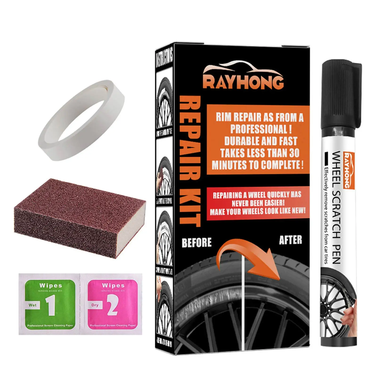 Car Styling Wax Scratch Repair Kit Auto Body Compound Polishing Grinding Paste Paint Cleaner Polishes Care Set Fix It