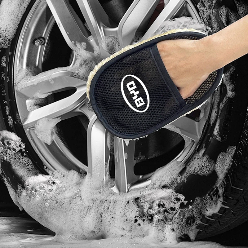 Car Wash Glove Wool Soft Polish Cleaning Brush
